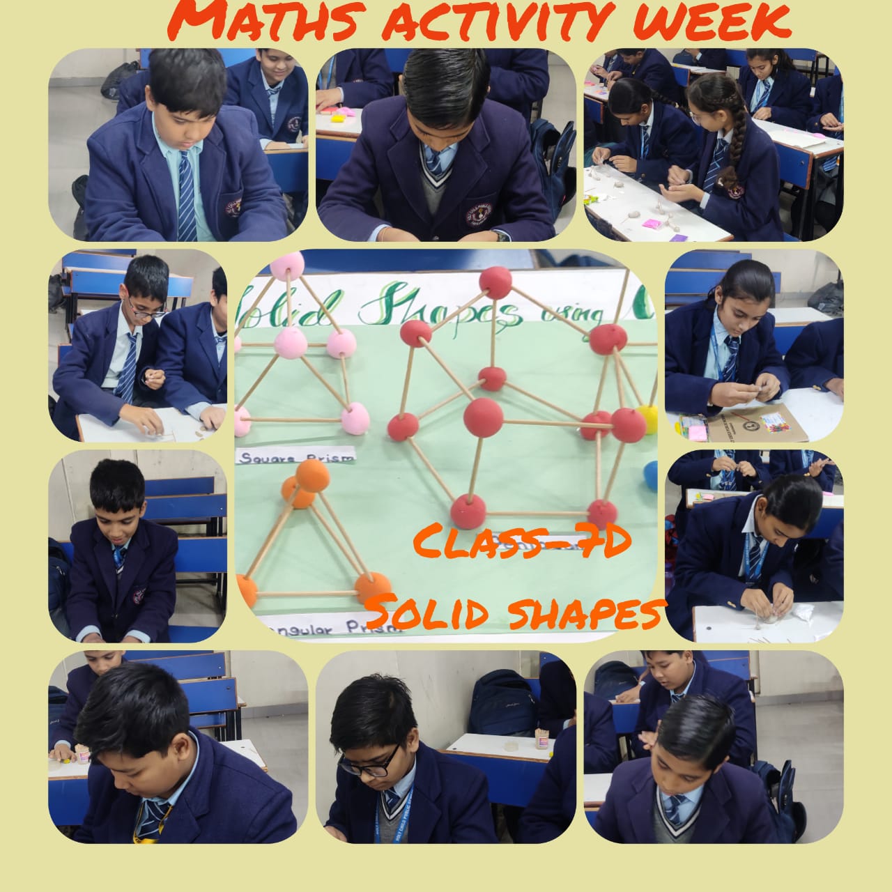 Maths Activity was conducted for classes III to VIII
