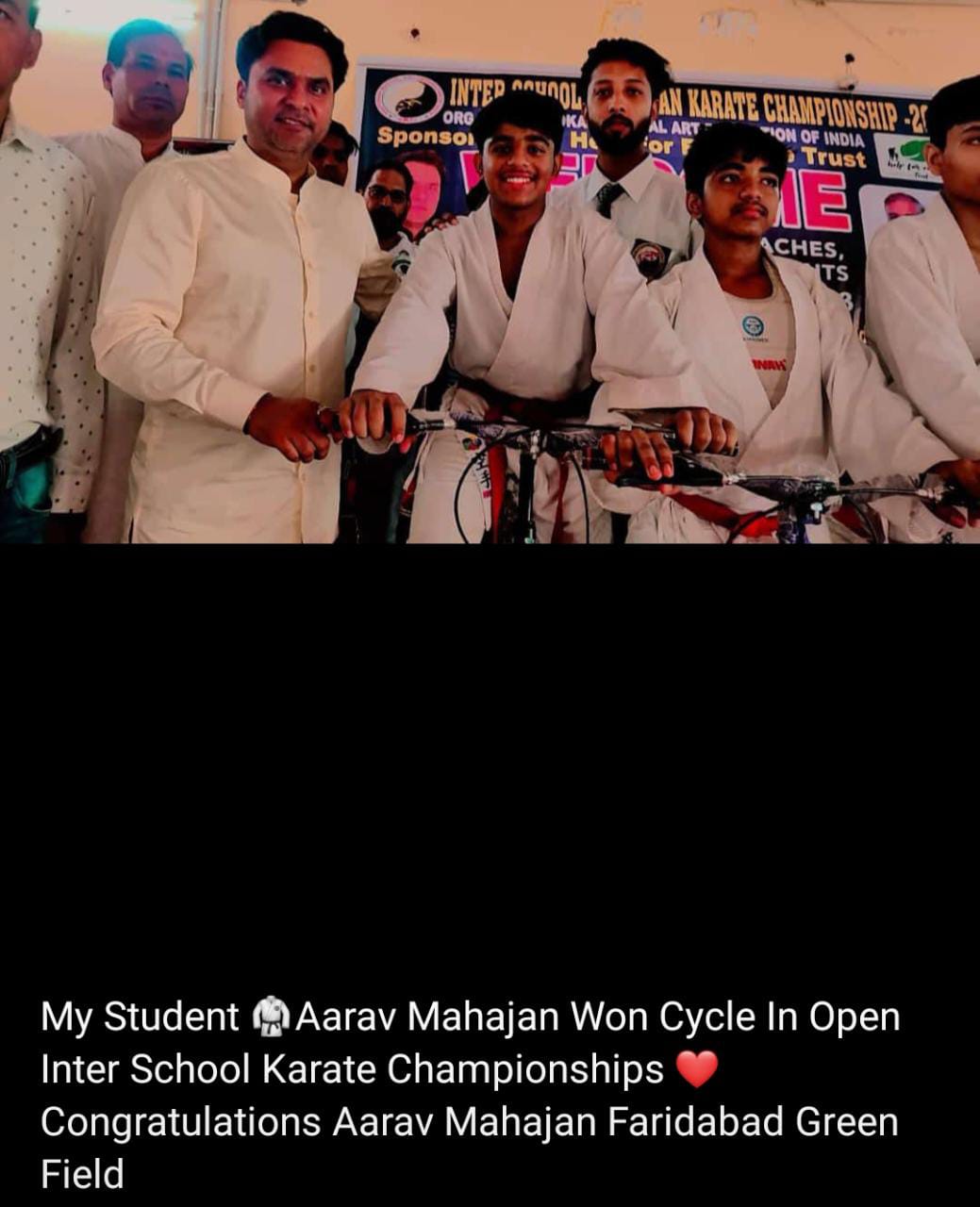 Inter school karate competition
